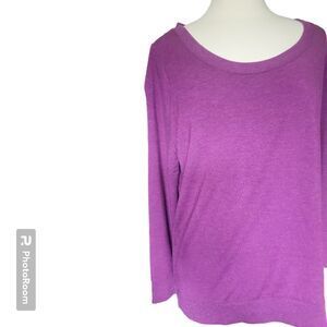 Torrid Purple Open Lace Up Back Pullover Sweater - L